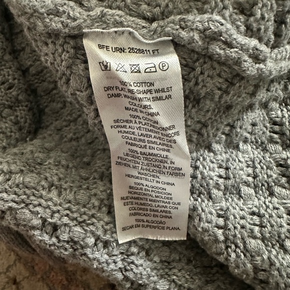 French connection sweaters  cotton , gray  oversized - Picture 5 of 7